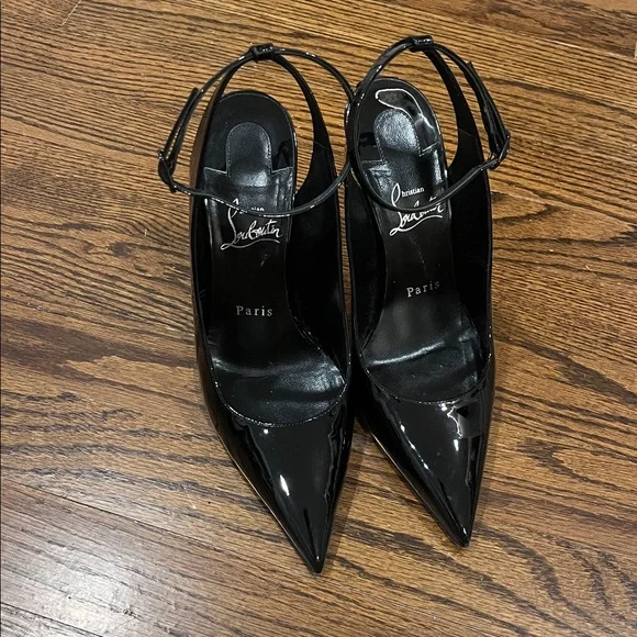 Authentic Christian Louboutin Condora sling 100 - Picture 3 of 8